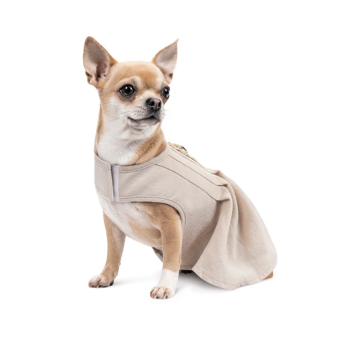 Сарафан для собак Pet Fashion Miya, S, светло-серый