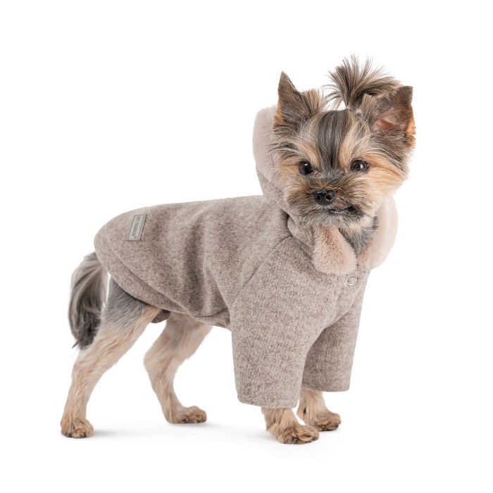 Толстовка для собак Flex Pet Fashion, S сірий меланж