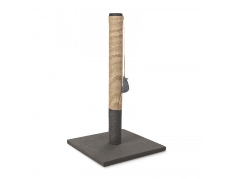 Дряпка Природа Мімі джут, штучне хутро, сіра, 36x36x64 см