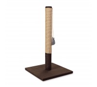 Когтеточка Природа Мими джут, искусственный мех, коричневая, 36x36x64 ..