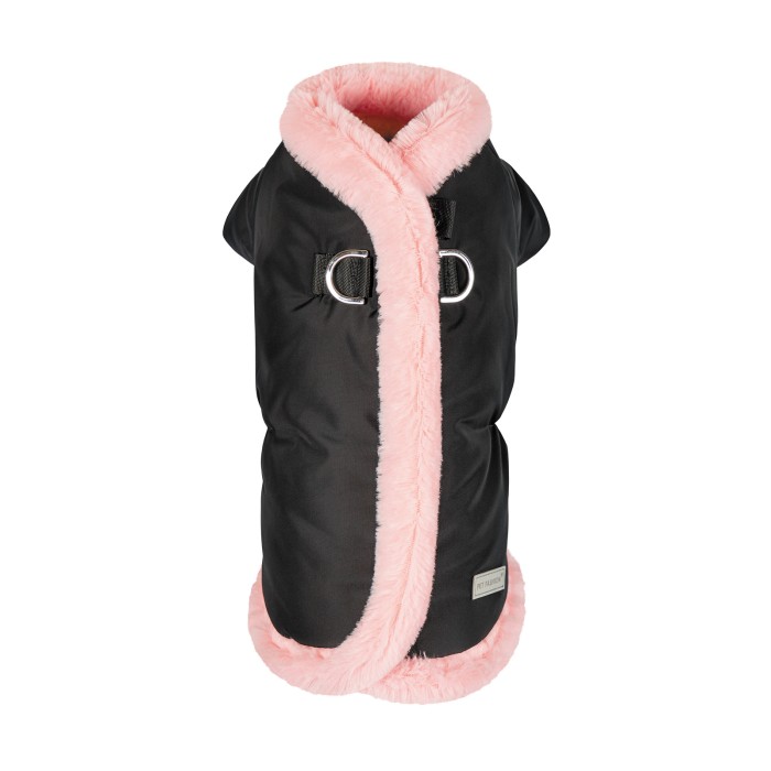 Куртка Pet Fashion Mery для собак чорний/рожевий XS