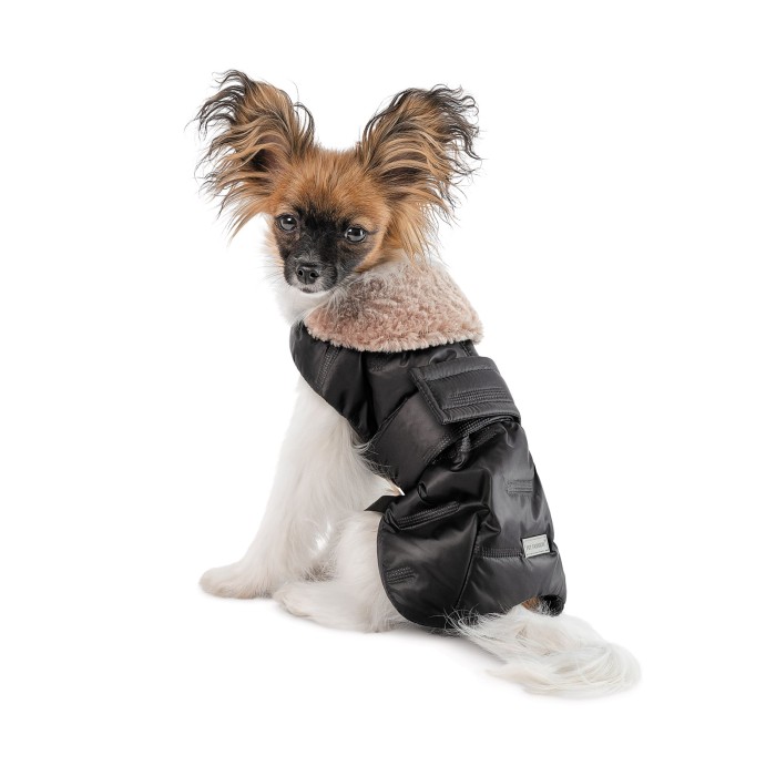 Попона Pet Fashion Ted для собак чорний/сірий S