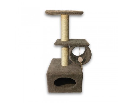 Дряпка Природа Саванна для котов з барабаном капучино 38x38x90 см