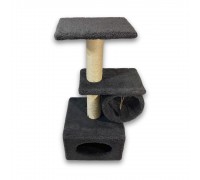 Дряпка Природа Саванна для котов з барабаном серая 38x38x90 см..