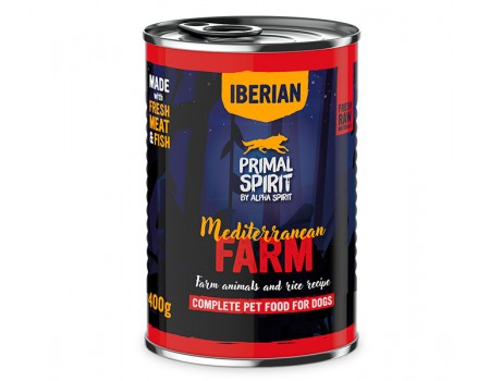 Влажный корм PRIMAL SPIRIT MEDITERRANEAN FARM, для собак, Медитерраниан Фарм, 400 г