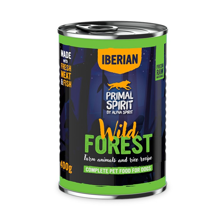 Влажный корм PRIMAL SPIRIT WILD FOREST, для собак, Уайлд Форест, 400 г