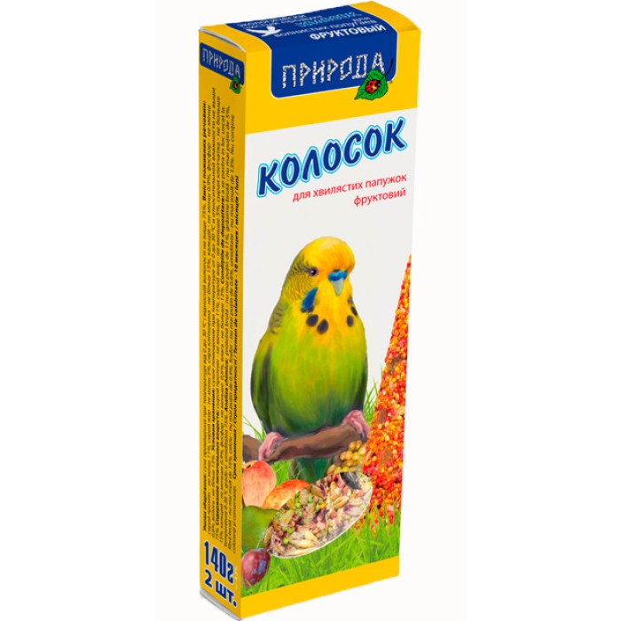 Колосок для папуги фруктовий 140г