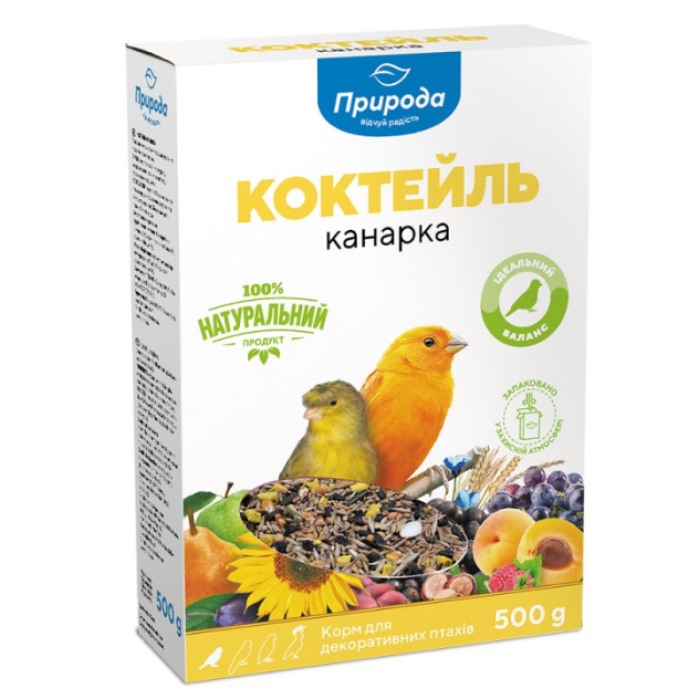 Корм Коктейль для птахів Канарка 0,5кг Картон