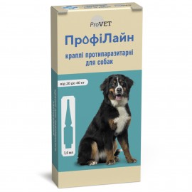 Профілайн Краплі на холку від бліх та кліщів для собак 20-40кг, 4 піпе..