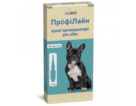 Капли на холку "Профилайн" для собак 4кг-10кг (инсектоакарицид)