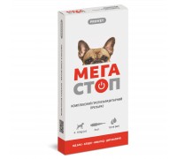 Краплі PROVET МЕГАСТОП для собак 4-10 кг, 4п.х1,0 мл (інсектоакарицид,..