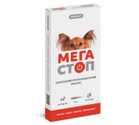 Капли PROVET МЕГАСТОП для собак до 4 кг, 4п.х0,5 мл (инсектоакарицид, ..