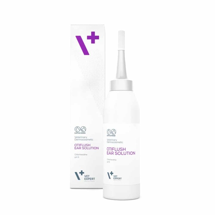 VetExpert OtiFlush (Отифлеш) Капли для ушей собак и кошек 125мл