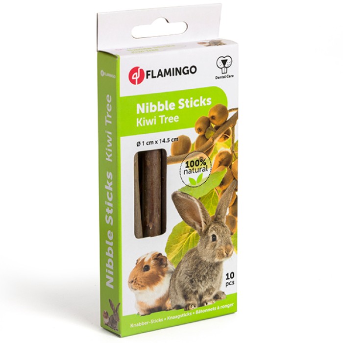 Flamingo  Kiwi Wood ФЛАМИНГО палочки для грызунов для гигиены зубов, древесина киви, 14,5 см, 0.04 кг.
