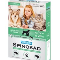 SUPERIUM Spinosad таблетка для перорального застосування для котів та собак 10-20 кг