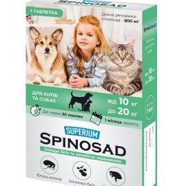 SUPERIUM Spinosad таблетка для перорального применения для кошек и соб..