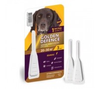 Капли на холку GOLDEN DEFENCE от паразитов для собак 20-30 КГ ( 1 пипе..