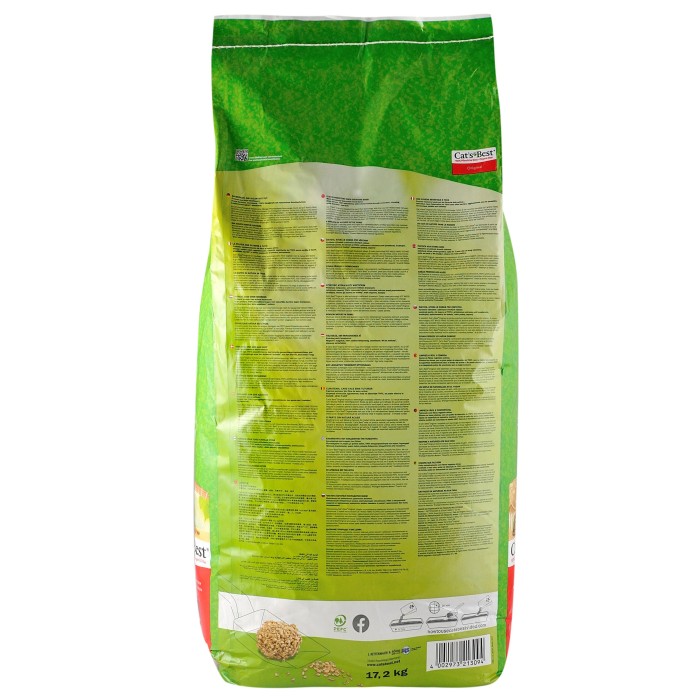 Древесный наполнитель, Cat's Best Original, 40л/17,2кг