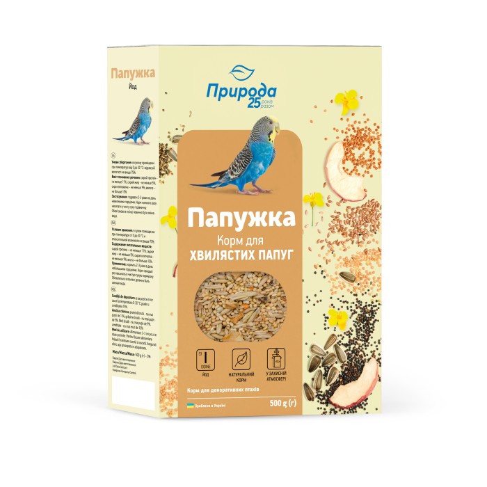 Корм Папужка йод 575г