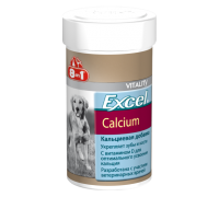 8in1 Excel Calcium Кальцій для собак 155таб/ 100 мл..