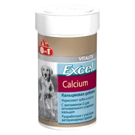 8in1 Excel Calcium Кальцій для собак 155таб/ 100 мл..