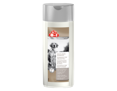 8in1 White Pearl Shampoo Шампунь Белый жемчуг для собак светлых окрасов 250 мл