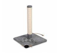 Дряпка Природа Мишка-стовпчик сіра, 36х36х52 cм..