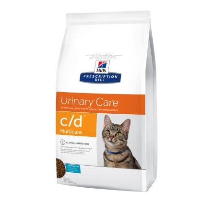 Hills Feline C/D Urinary Stress Feline Chicken сухой корм для предотвращения повторного проявления признаков ИЦС у кошек 3 кг