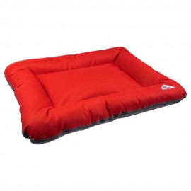 Лежак для собак «ASKOLD» 4 червоно/сірий 80х60х13 см..