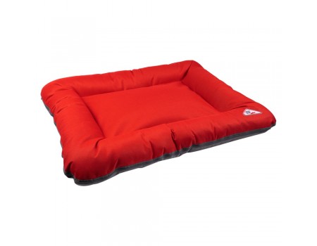 Лежак для собак «ASKOLD» 4 червоно/сірий 80х60х13 см