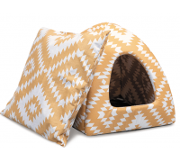 Дом - лежак YURT (38х38х36 см) орнамент..