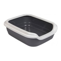 Туалет для кошек Comfort M 41х30х13.5, серый