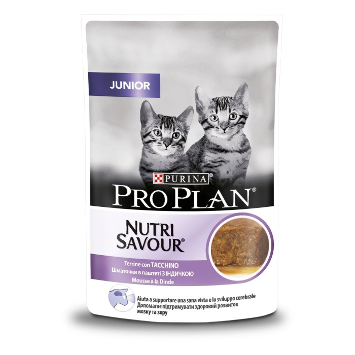 ProPlan Junior Nutrisavour. Мус із індичкою. Для кошенят 85г