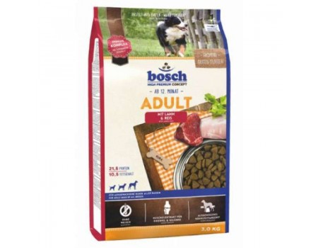 ***Bosch (Бош) HPC Едалт Ягня та рис 3кг(термін придатності 10.2026)