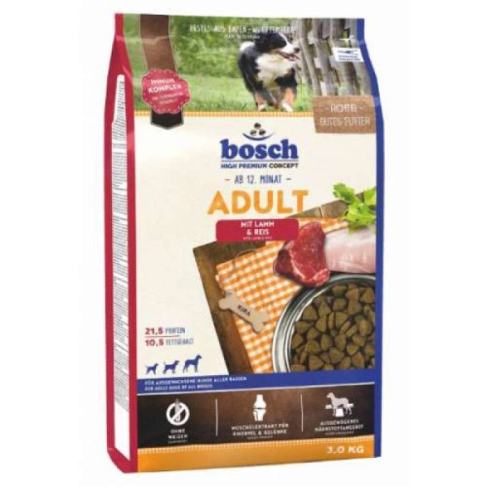 ***Bosch (Бош) HPC Едалт Ягня та рис 3кг(термін придатності 10.2026)