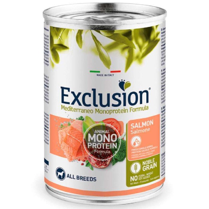 Консерва Exclusion Adult Dog Salmon All Breed для собак всех пород с лососем 400г