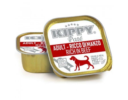 Корм влажный Kippy для собак "Pate Adult Dogs Beeff", с говядиной, паштет, 150 г