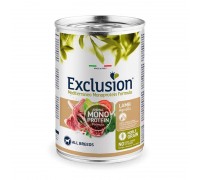 Влажный корм Exclusion Noble Grain, для взрослых собак всех пород, ягн..