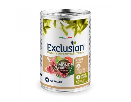 Консерва Exclusion Adult Dog Lamb All Breed для собак всех пород с ягненком 400г