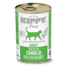 Корм вологий Kippy для котів "Pate Adult Cats Rabbit", з кроликом, паштет, 400 г
