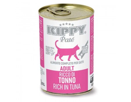 Корм влажный Kippy для кошек "Pate Adult Cats Tuna", с тунцем, паштет, 400 г