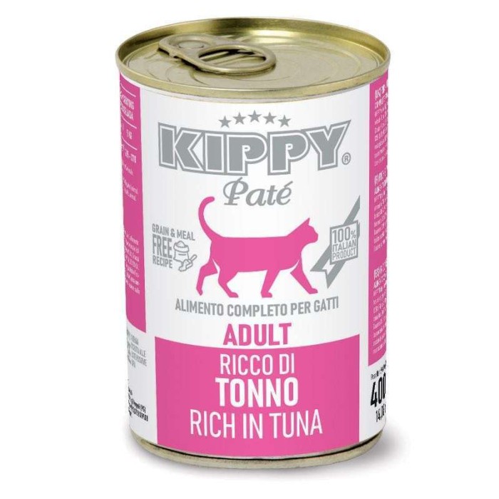 Корм вологий Kippy для котів "Pate Adult Cats Tuna", з тунцем, паштет, 400 г