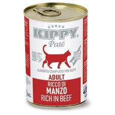Корм вологий Kippy для котів "Pate Adult Cats Beef", з яловичиною, паштет, 400 г