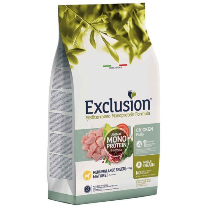 Корм Exclusion Mature Chicken  Medium Large Breed 12 кг