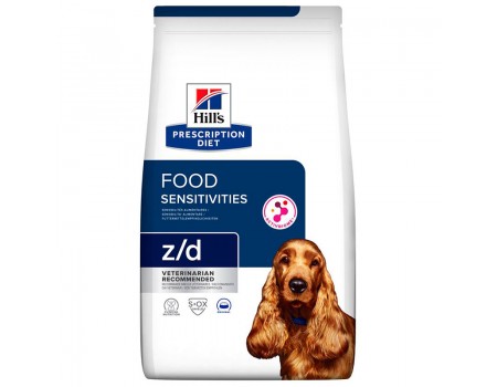 Сухой корм для собак Hill’s Prescription Diet Canine z/d, при пищевой аллергии и чувствительном пищеварении, 3 кг