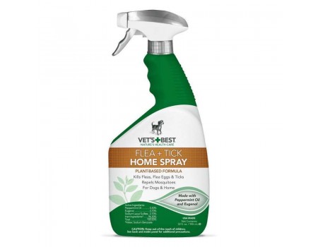 Розпродаж_04_2025//VETS BEST Natural Flea  and  Tick Home Spray 945 мл