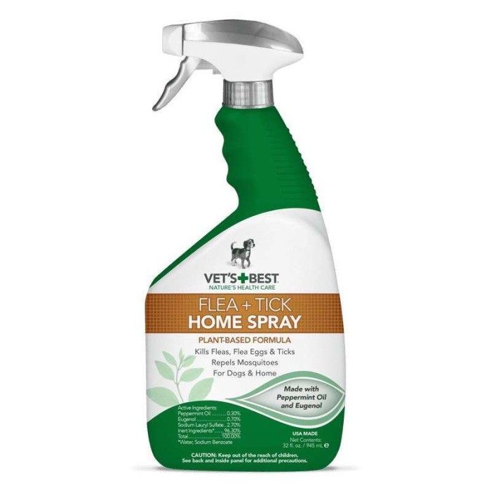 Розпродаж_04_2025//VETS BEST Natural Flea  and  Tick Home Spray 945 мл