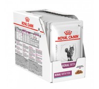 Влажный корм для взрослых кошек ROYAL CANIN RENAL FISH 0.085 кг 8+4..