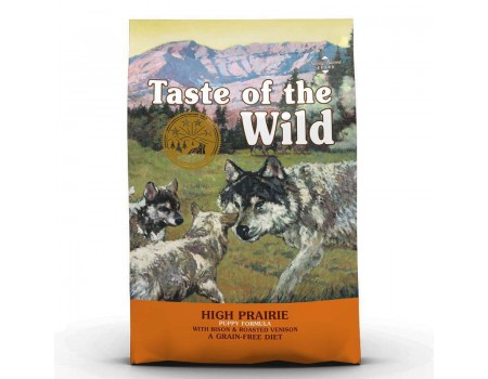 Taste of the Wild (Тейст оф зе Вайлд) High Prairie Puppy Formula - Сухой корм с жареной олениной и мясом бизона для щенков 12 кг 