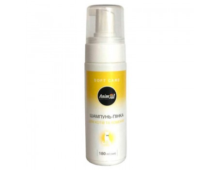 Шампунь-пінка Animall для котів і кошенят, 180 мл